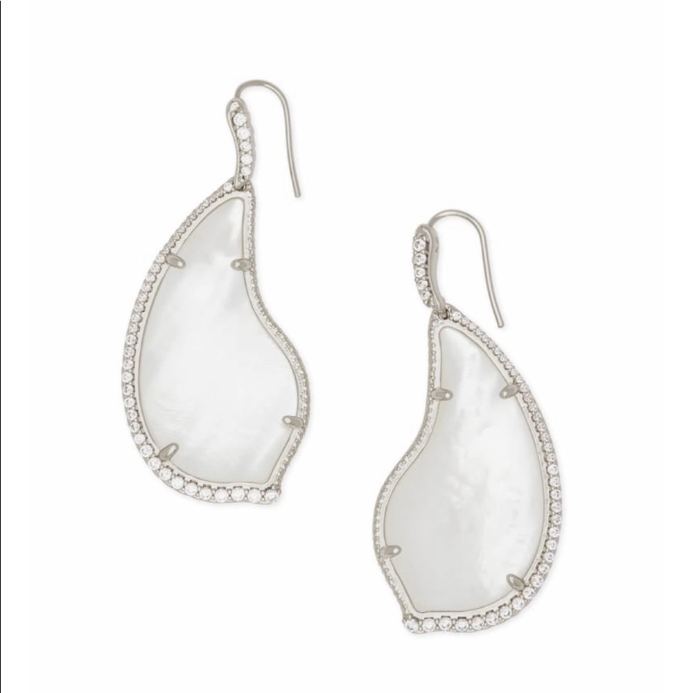 NWT Kendra Scott Tinley Silver Drop Earrings